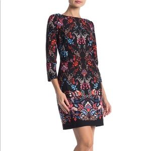 Vince Camuto Printed Scuba Dress